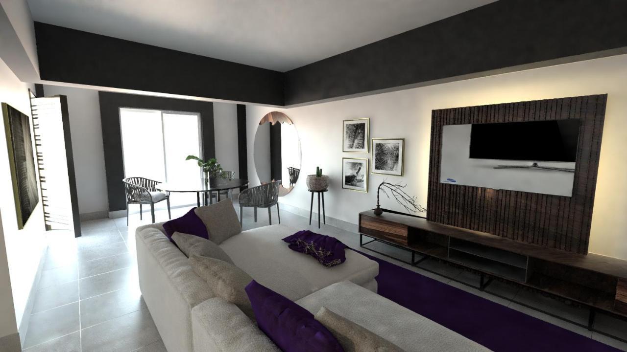 Hs Hotsson Hotel Acapulco Exterior foto 3D rendering of a living room
