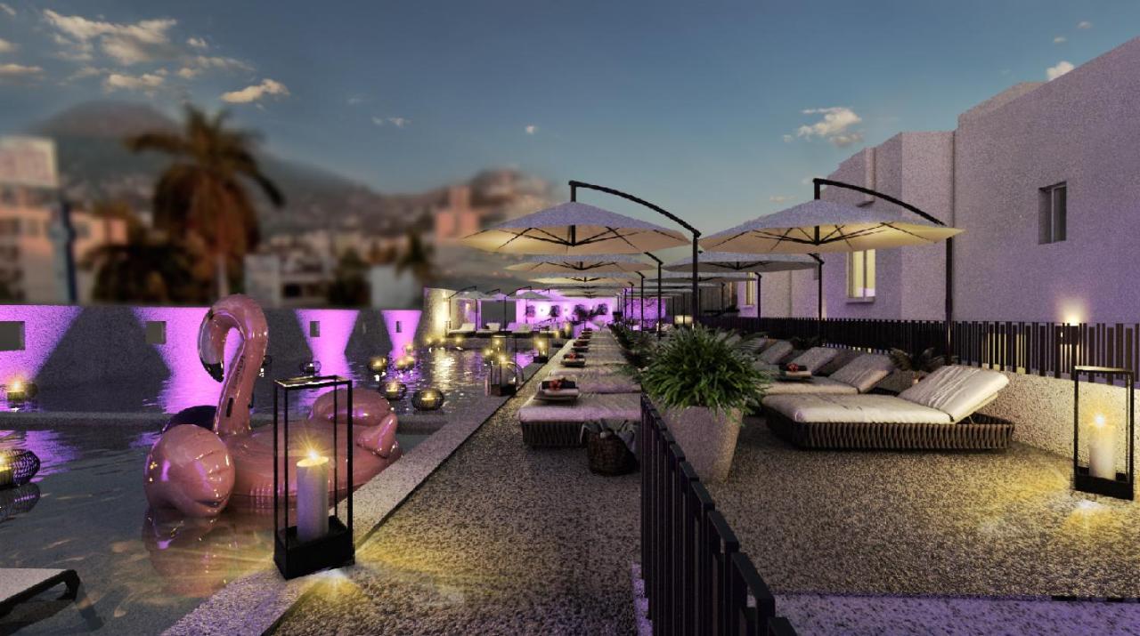 Hs Hotsson Hotel Acapulco Exterior foto The rooftop bar